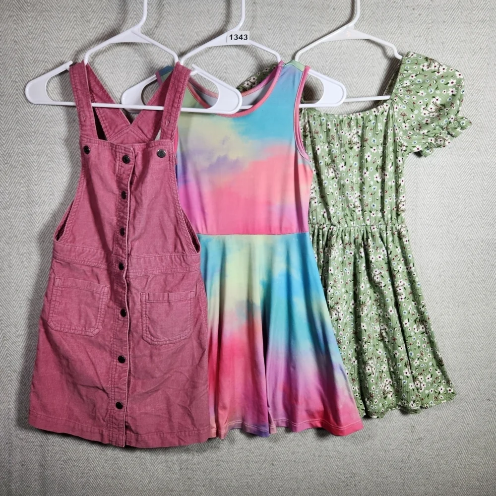 Colorful Girls 8 Dress Set 1 Old Navy 1 Jeskids 1 Cream DG Girl
